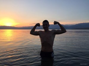 Купание на водохранилище