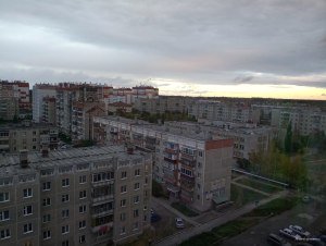 Вид на город с 10 этажа
