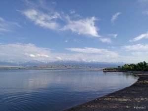 Пляж на территории жилого комплекса
