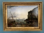 Вид Неаполя набережная Санта-Лючия, 1829  