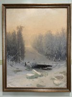 Зимний пейзаж. 1884 - Арсений Иванович Мещерский (1834 - 1902)