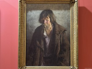 Мужичок в армяке 1890-e - А.Е. Архипов