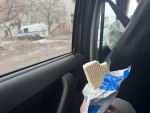 Дорога в такси под мороженное